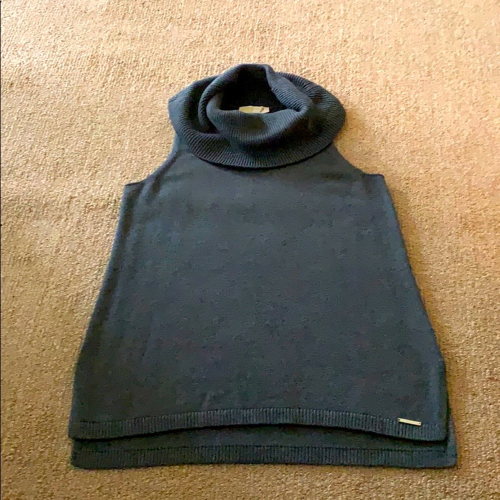 Michael Kors Long Sleeveless Cowl Neck Tunic Sz L